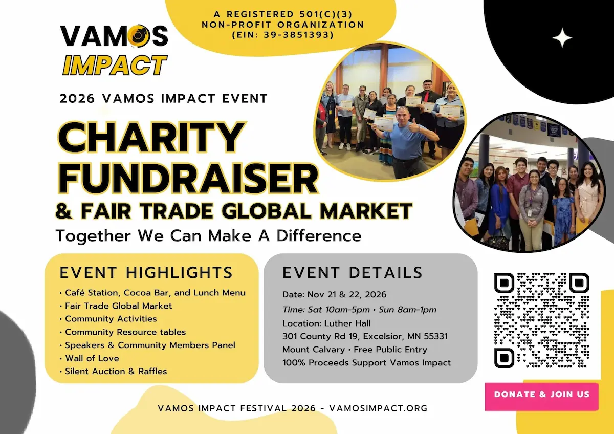2026 Vamos Impact Event Flyer