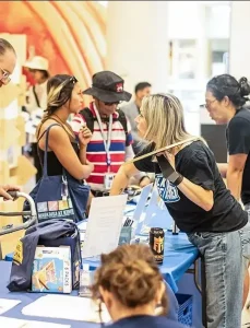 Community Resource Booth and tables